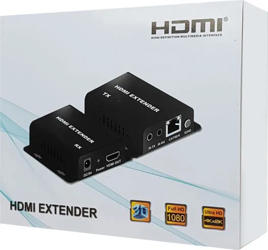 POWERTECH HDMI video extender CAB-H148 μέσω καλωδίου RJ45, 1080p, 60m — εικόνα 4