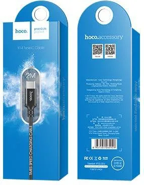 HOCO X14 Times Speed Type-C Charging Cable(L=2M) μαύρο — εικόνα 2