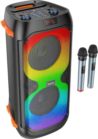 HOCO BS53 ηχείο Bleutooth Outdoor, 2x20w με 2 ασύρματα μικρόφωνα