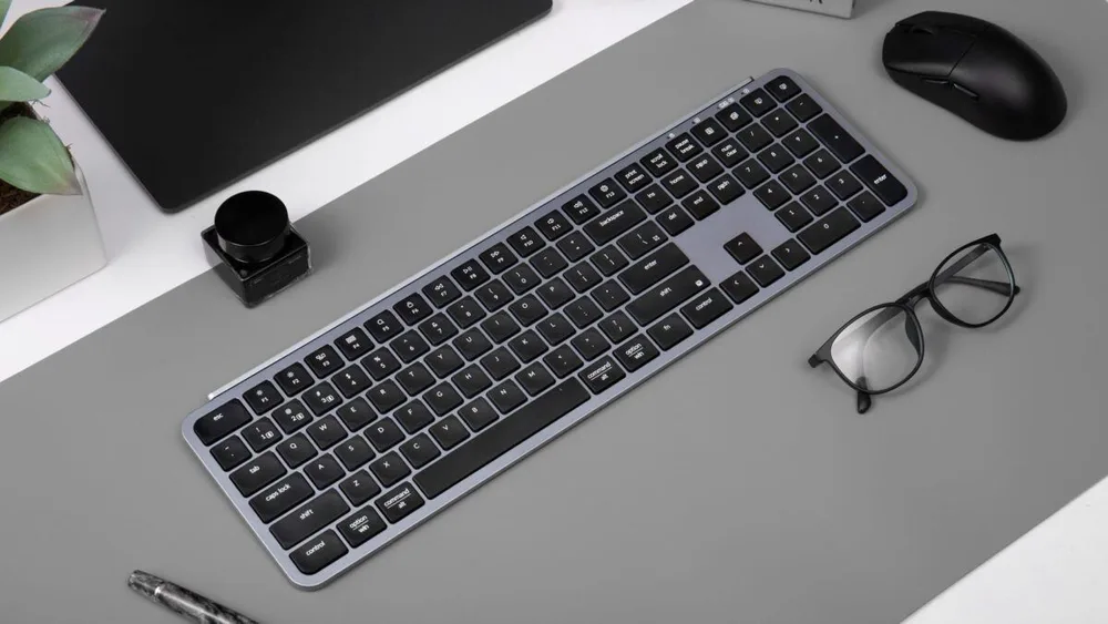 Keychron B6 Pro (B6P-K1) Ultraslim Wireless BT Keyboard ZMK Online customization - Gray 100% US Lay — εικόνα 3