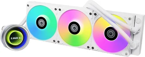 LIAN LI Galahad II Trinity 360 White - AIO GPU Liquid Cooler with ARGB Fans