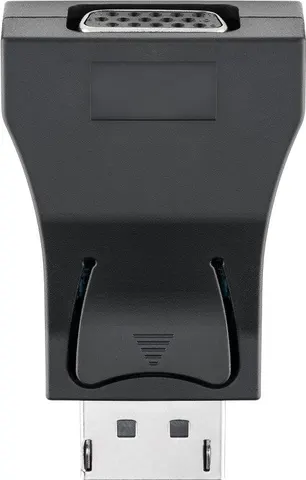 GOOBAY αντάπτορας DisplayPort σε VGA 63489, gold-plated, μαύρος