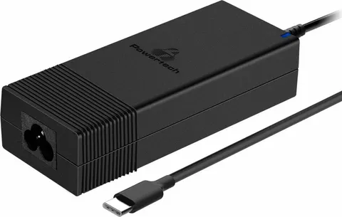 POWERTECH φορτιστής laptop PT-1604, USB-C PD, 90W, μαύρος