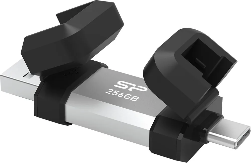 SILICON POWER USB Flash Drive C51, USB/USB-C, 256GB, 200MBps, ασημί — εικόνα 5