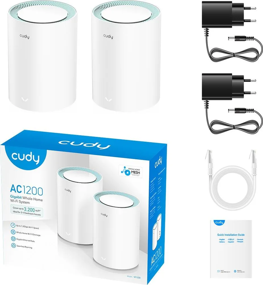 Cudy M1300 AC1200 Dual Band WiFi Mesh System, 2 Pack — εικόνα 4