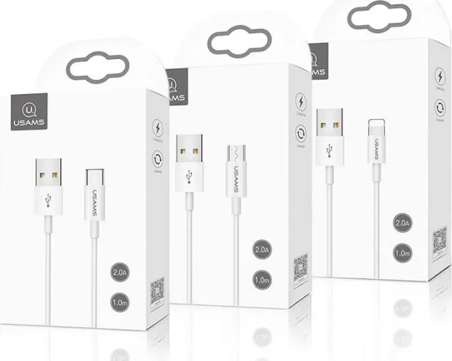 USAMS καλώδιο USB-C σε USB US-SJ285, 2A, 1m, λευκό — εικόνα 3