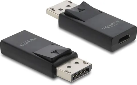 DELOCK αντάπτορας DisplayPort σε USB-C 61078, 8K/60Hz, μαύρος