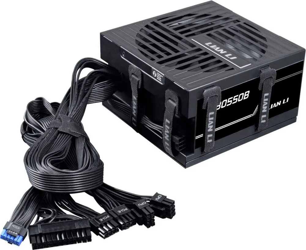 LIAN LI RB0550 - 550W 80+ Bronze PSU - PCIe Gen 5.1 12+4pin - Intel ATX 3.1 - 135mm low-noise fan — εικόνα 2