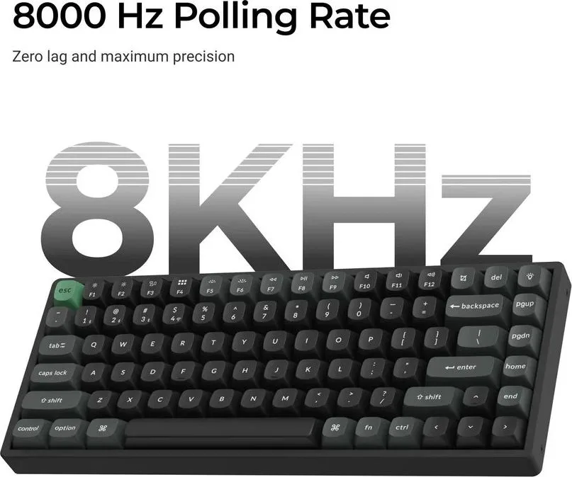 Keychron K2 Ultra (K2U-J1) ZMK Wireless 8K Mechanical Keyboard Red Switch (Hot-Swap) 75% Us Layout — εικόνα 3