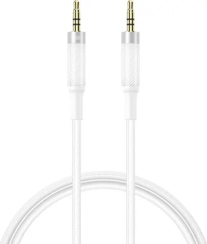 XO NB-R297C, καλώδιο ήχου 3.5mm ΣΕ 3.5mm, λευκό