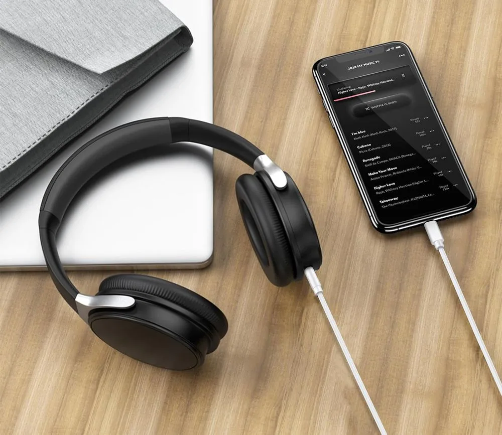 POWERTECH καλώδιο USB-C σε 3.5mm CAB-UC089, 1m, λευκό — εικόνα 2
