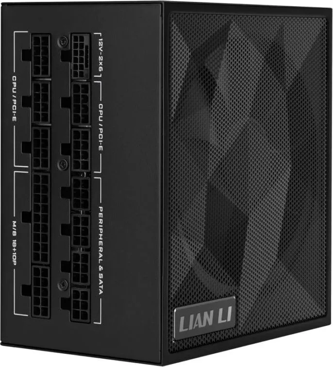 LIAN LI SX 1200P Black - PLATINUM 1200W - ATX 3.1 - 12V-2x6 - Japanese Capacitor - 10 Years Warranty — εικόνα 2