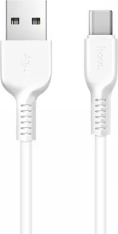HOCO X20 Flash καλώδιο Type-C φόρτισης & Data 1m, White