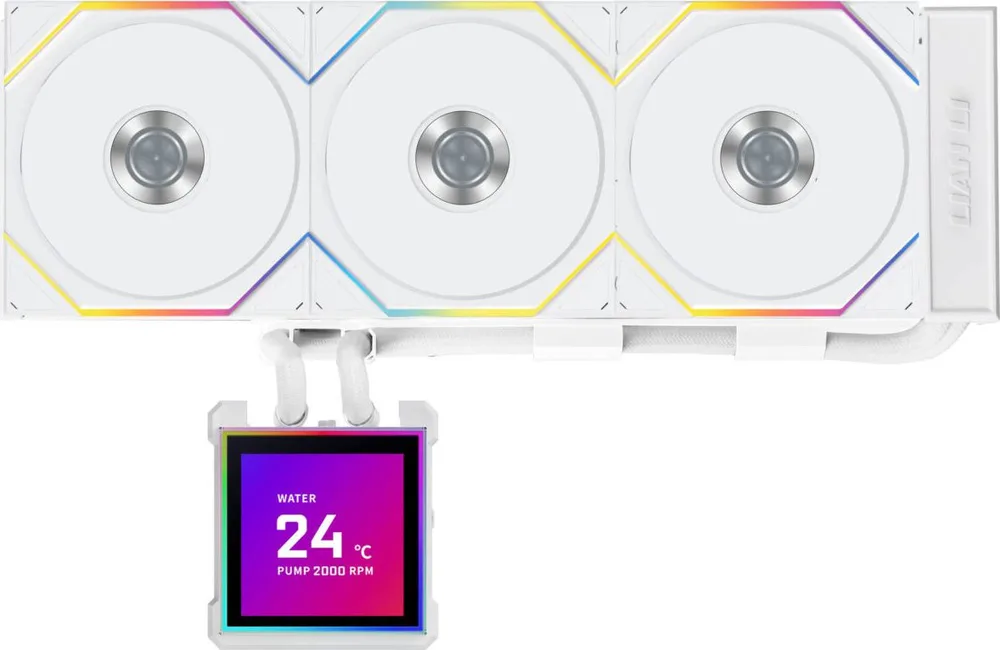LIAN LI HydroShift II LCD-S 360 RGB TL FLEX fan White - AIO CPU Liquid Cooler with TL RGB Fans — εικόνα 4