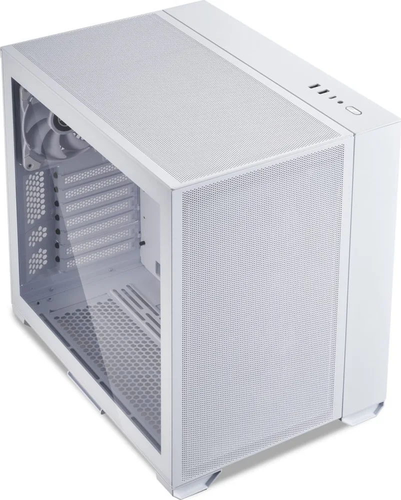 LIAN LI O11 AIR MINI White PC Case ATX / M-ATX with 3 standard Fans (front 120mmx2, rear 120mmx1) Me — εικόνα 3