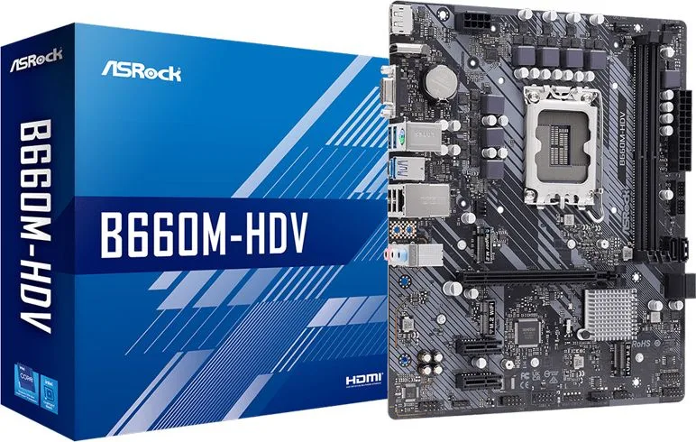 ASROCK μητρική B660M-HDV, 2x DDR4, s1700, USB 3.2 Gen1, mATX — εικόνα 3