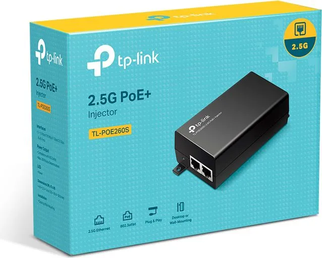 TP-LINK 2.5G PoE+ Injector TL-POE260S, IEEE 802.3af/at, Ver. 1.0 — εικόνα 6