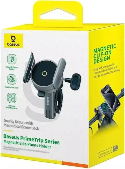 BASEUS Primetrip Series, ΜΑΓΝΗΤΙΚΗ βάση ΚΙΝΗΤΟΥ, Ποδηλατου-Μοτοσυκλετας, μαύρη — εικόνα 3