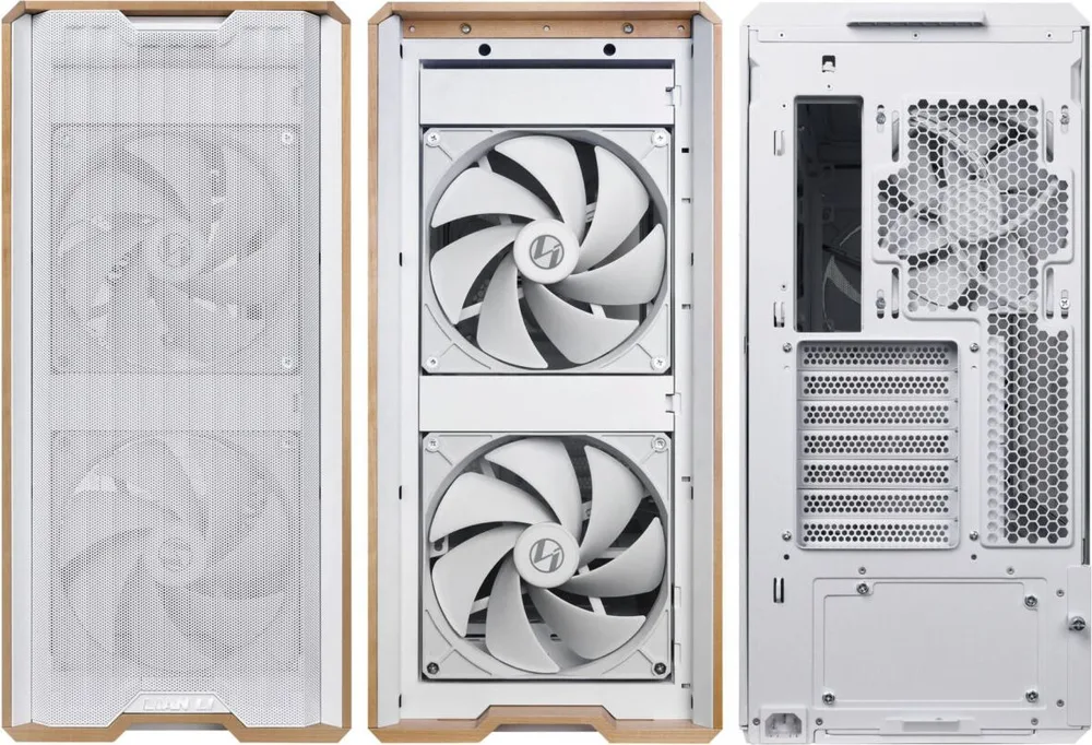 LIAN LI LANCOOL 217 White - Wood Accent - ATX PC Case (5 FANS) 2 x 170mm, 1 x 140mm & 2 x 120mm PWM — εικόνα 4