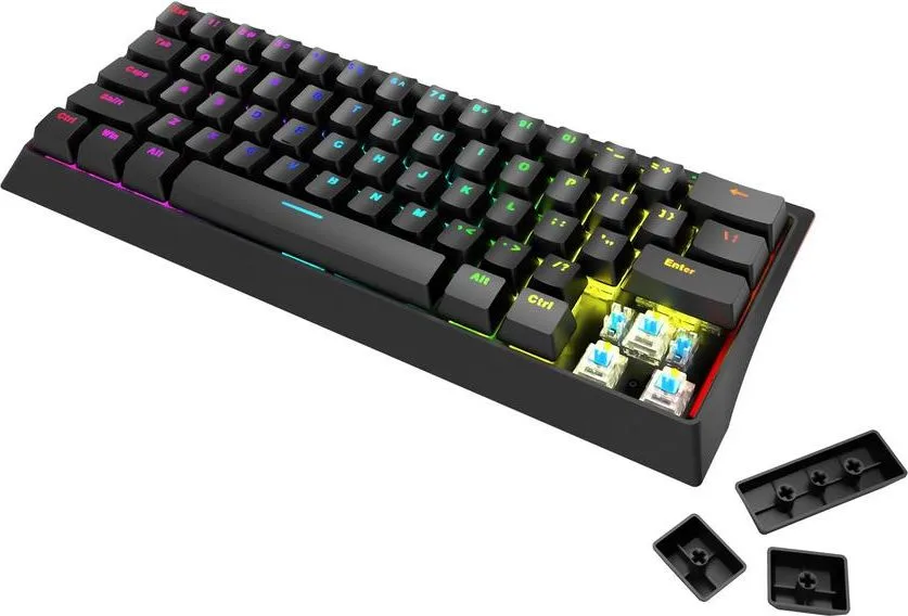 MARVO KG962 Gaming RGB μηχανικό πληκτρολόγιο, μαύρο — εικόνα 2