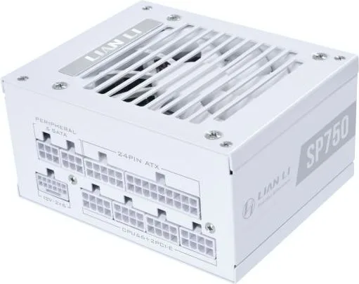 LIAN LI SP750 V2 Gold White - 750W SFX PSU - 12V-2x6 - Low Noise - 80 Plus Gold - ATX 3.1 - PCIe 5 — εικόνα 2