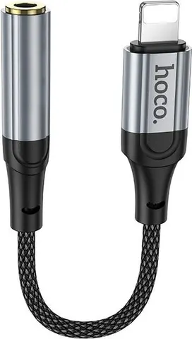 HOCO LS36A Fresh, αντάπτορας Lightning ΣΕ 3.55m, μαύρο