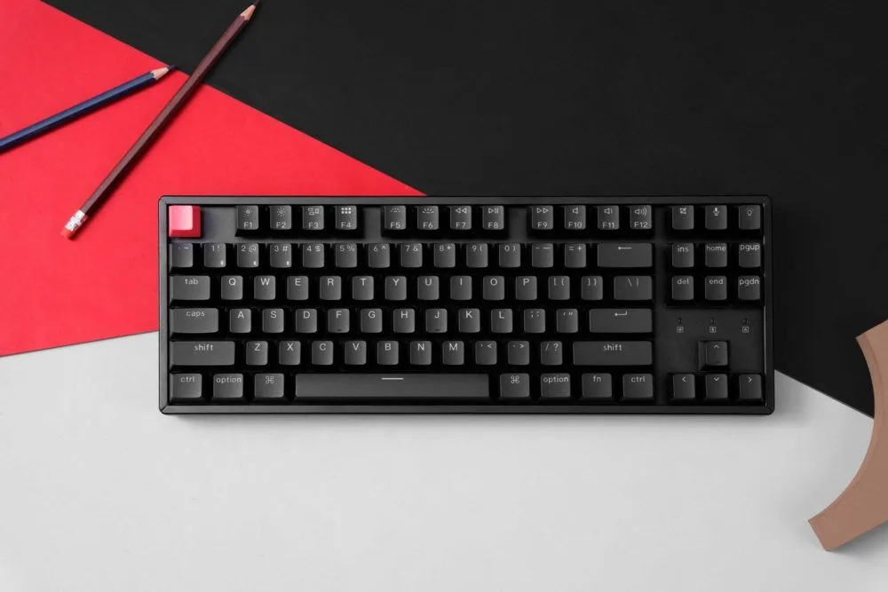 Keychron K8 V2 (K8X-C1) QMK Wireless Mechanical Keyboard Red Switch RGB 80% US Lay Aluminum Frame — εικόνα 4