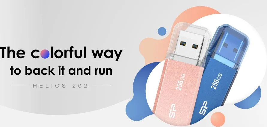 SILICON POWER USB Flash Drive Helios 202, 128GB, USB 3.2, ροζ χρυσό — εικόνα 2