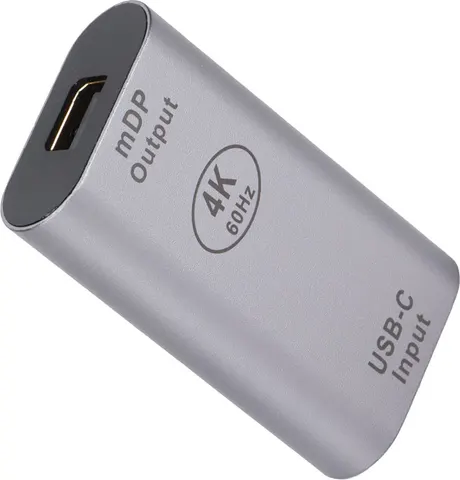 POWERTECH αντάπτορας USB-C σε Mini DisplayPort PTH-098, 4K/60Hz, γκρι