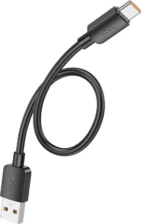HOCO X96 καλώδιο φόρτισης και δεδομένων Hyper Type-C, 100W, 0.25m, μαύρο — εικόνα 2