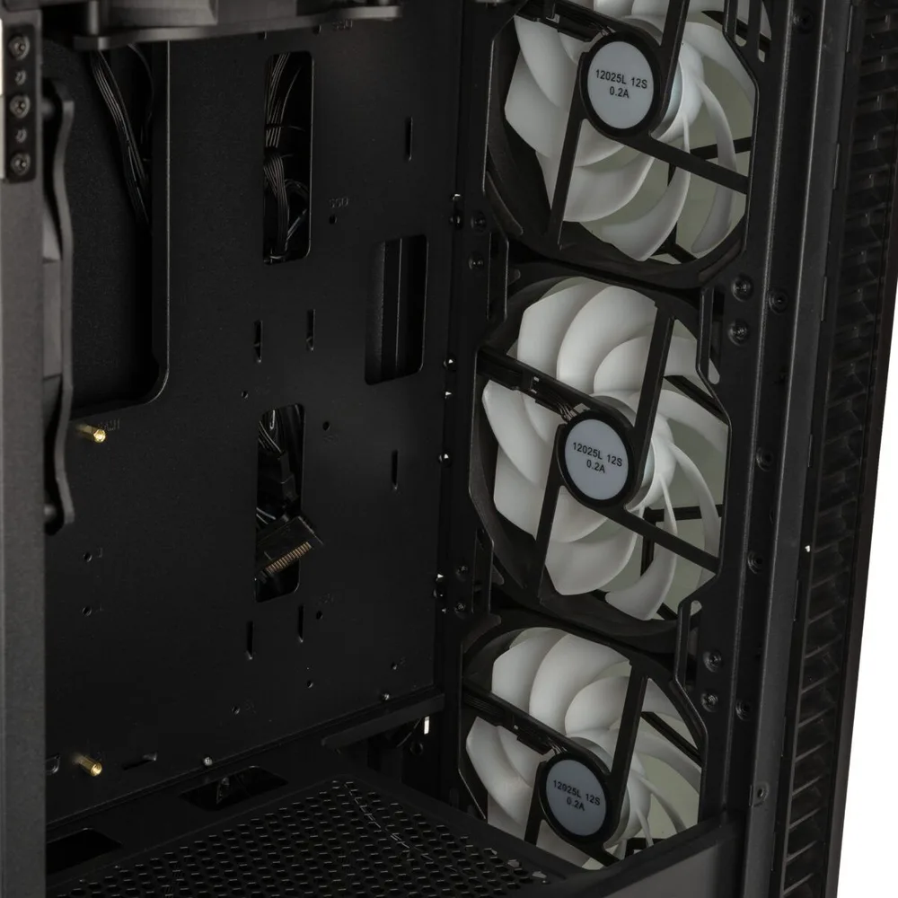 Kolink Observatory HF Glass ARGB Midi Tower Case - Black (with 6 ARGB fans - 3x140mm & 3x120mm) — εικόνα 3
