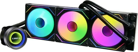 LIAN LI Galahad II Trinity 360 SL-Inf Black - AIO GPU Liquid Cooler with ARGB INFINITY Fans
