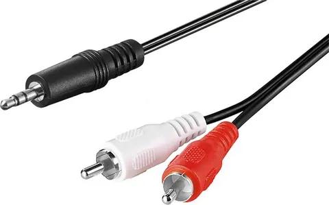 GOOBAY καλώδιο 3.5mm σε 2x RCA 51648, CU, 1m, μαύρο