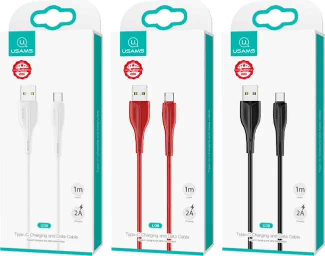 USAMS καλώδιο USB-C σε USB US-SJ372, 2A, 1m, μαύρο — εικόνα 5