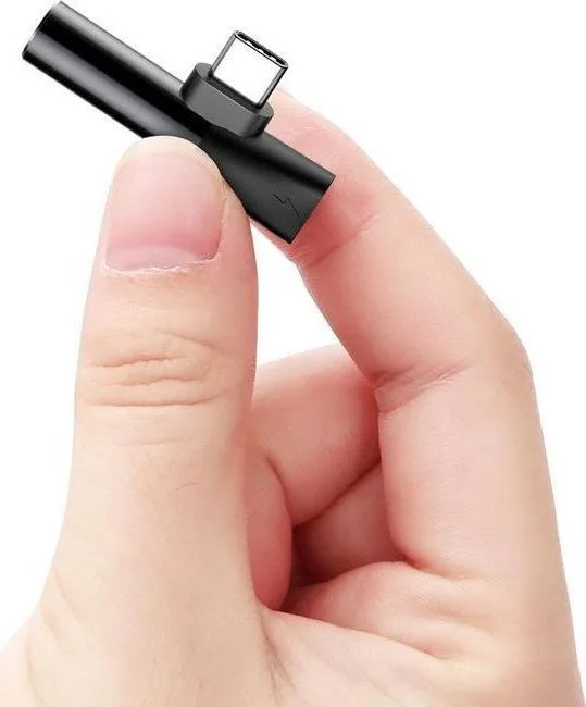 BASEUS L41, αντάπτορας, Type-C ΣΕ Type-C + 3.5mm ΘΥΛΗΚΟ, μαύρο — εικόνα 4