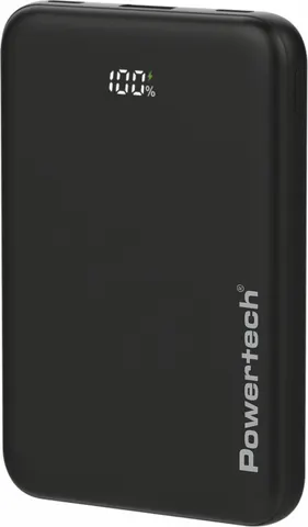 POWERTECH power bank PT-1502 με οθόνη, 10000mAh, 22.5W, μαύρο