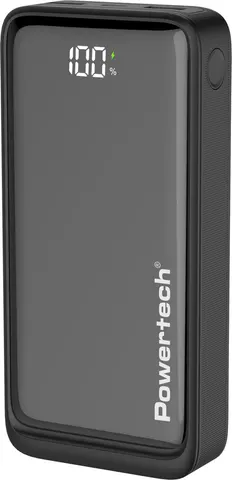 POWERTECH power bank PT-1327 με οθόνη, 20000mAh, 22.5W, μαύρο