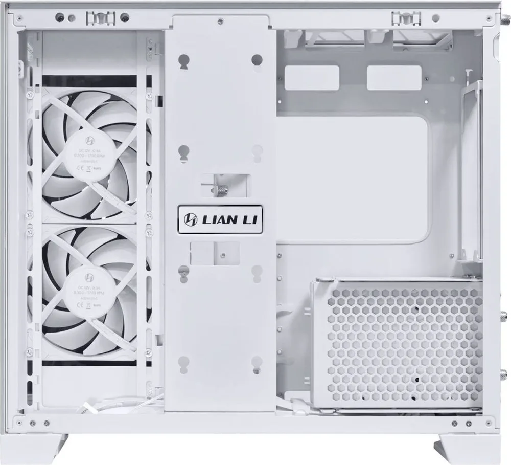 LIAN LI O11D Mini V2 Flow White - ATX PC Gaming Case - 5x Fans - Improved Airflow - GPU Support Brac — εικόνα 7