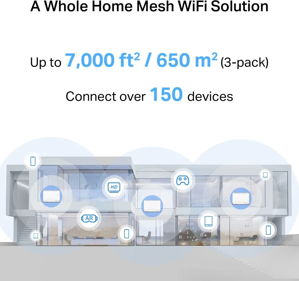 MERCUSYS Whole Home Mesh Wi-Fi 7 System Halo H27BE, 3.6Gbps Dual Band, 3τμχ, V.1.0 — εικόνα 4