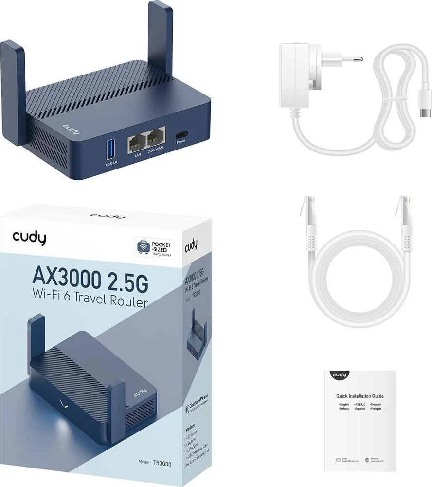 Cudy TR3000 AX3000 2.5G WiFi 6 Router — εικόνα 3