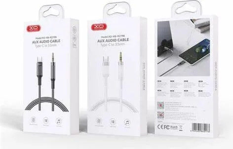 XO NB-R297B, καλώδιο ήχου Type-C ΣΕ 3.5mm, λευκό — εικόνα 2
