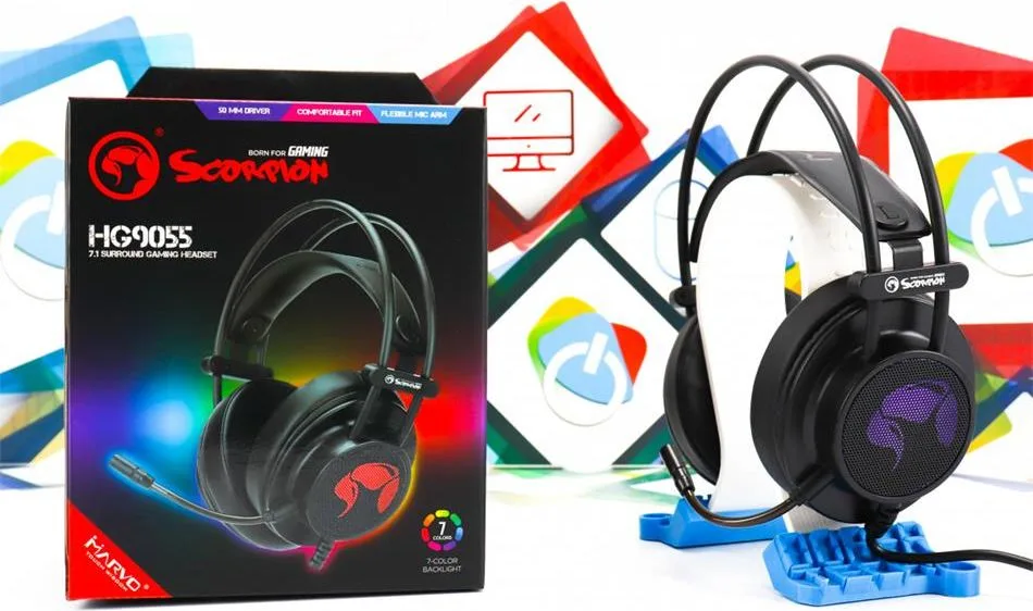 MARVO HG9055 ακουστικά 7.1 - USB2.0 Gaming — εικόνα 3