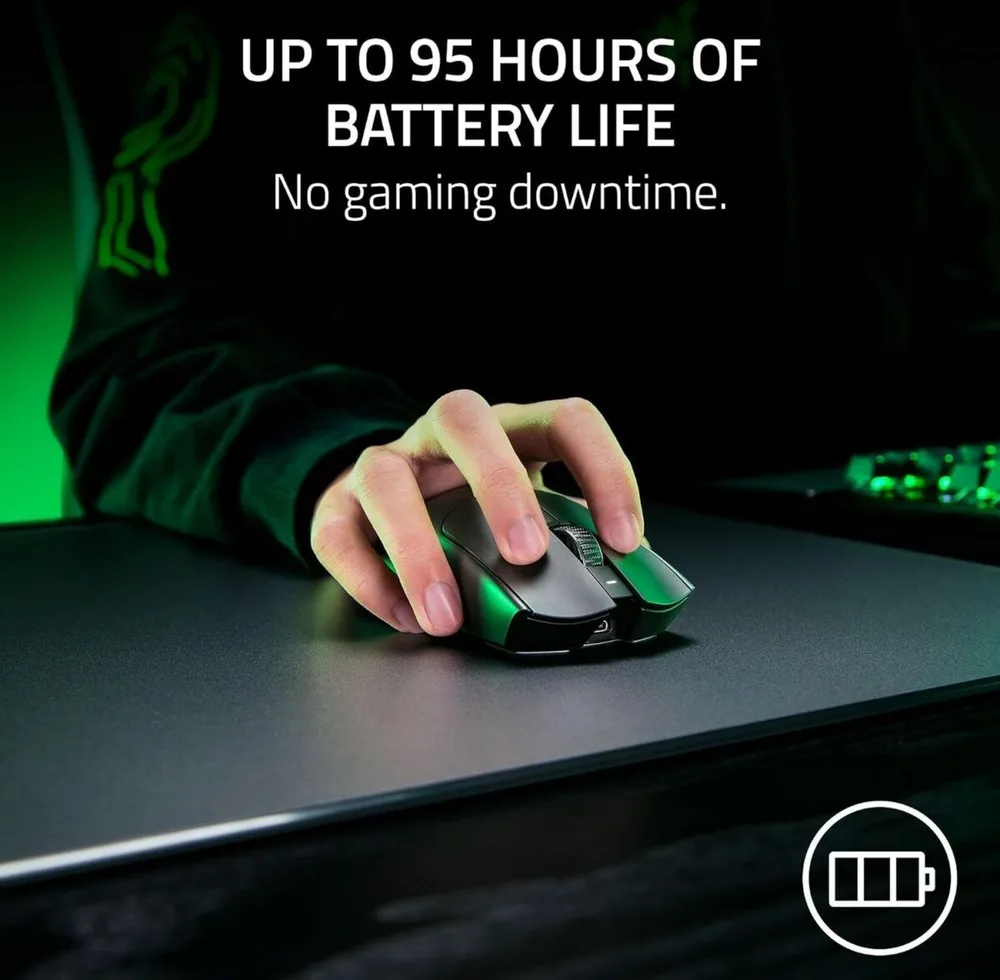 Razer VIPER V3 PRO SE Black - Wireless Gaming Mouse - 54g - 35K DPI - 95h Battery — εικόνα 4