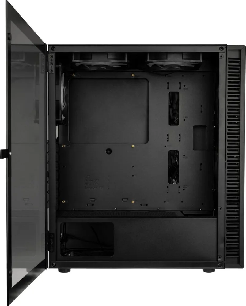 Kolink Observatory HF Glass ARGB Midi Tower Case - Black (with 6 ARGB fans - 3x140mm & 3x120mm) — εικόνα 6
