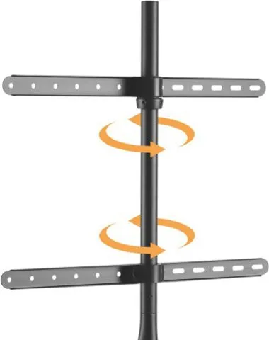 POWERTECH βάση τηλεόρασης δαπέδου PT-1400, 45-65", έως 32kg — εικόνα 4
