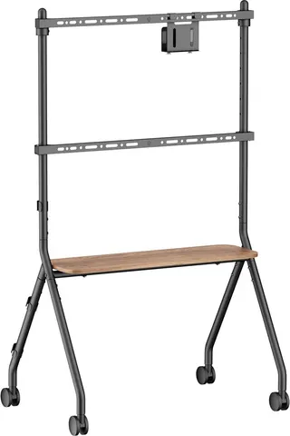 BRATECK βάση τηλεόρασης δαπέδου FS66-46F-01, 37-86", έως 80kg, με ράφι & ροδάκια