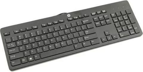 HP Business Slim Keyboard Wired USB Black English UK New Open Box