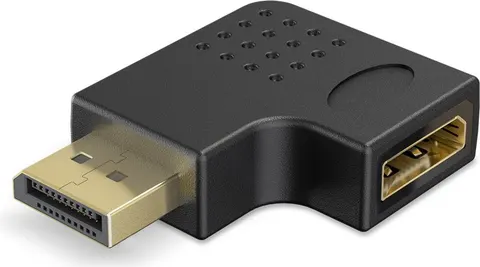 GOOBAY αντάπτορας DisplayPort 77131, 8K/144Hz, γωνιακός, μαύρος