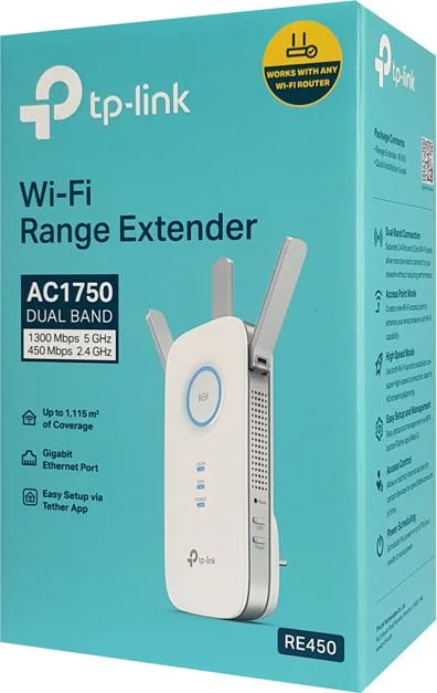 TP-LINK WiFi range extender RE450, dual-band, AC1750, Ver. 3.0 — εικόνα 5