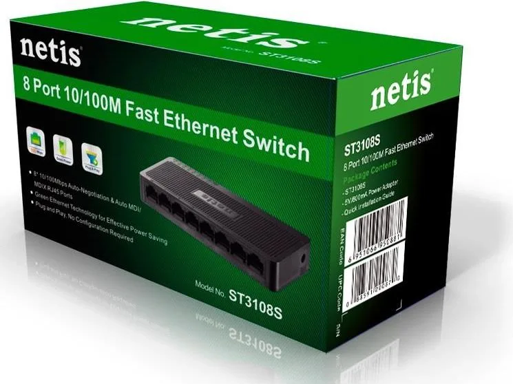 NETIS Switch 8-PORT 10/100Mbps — εικόνα 2